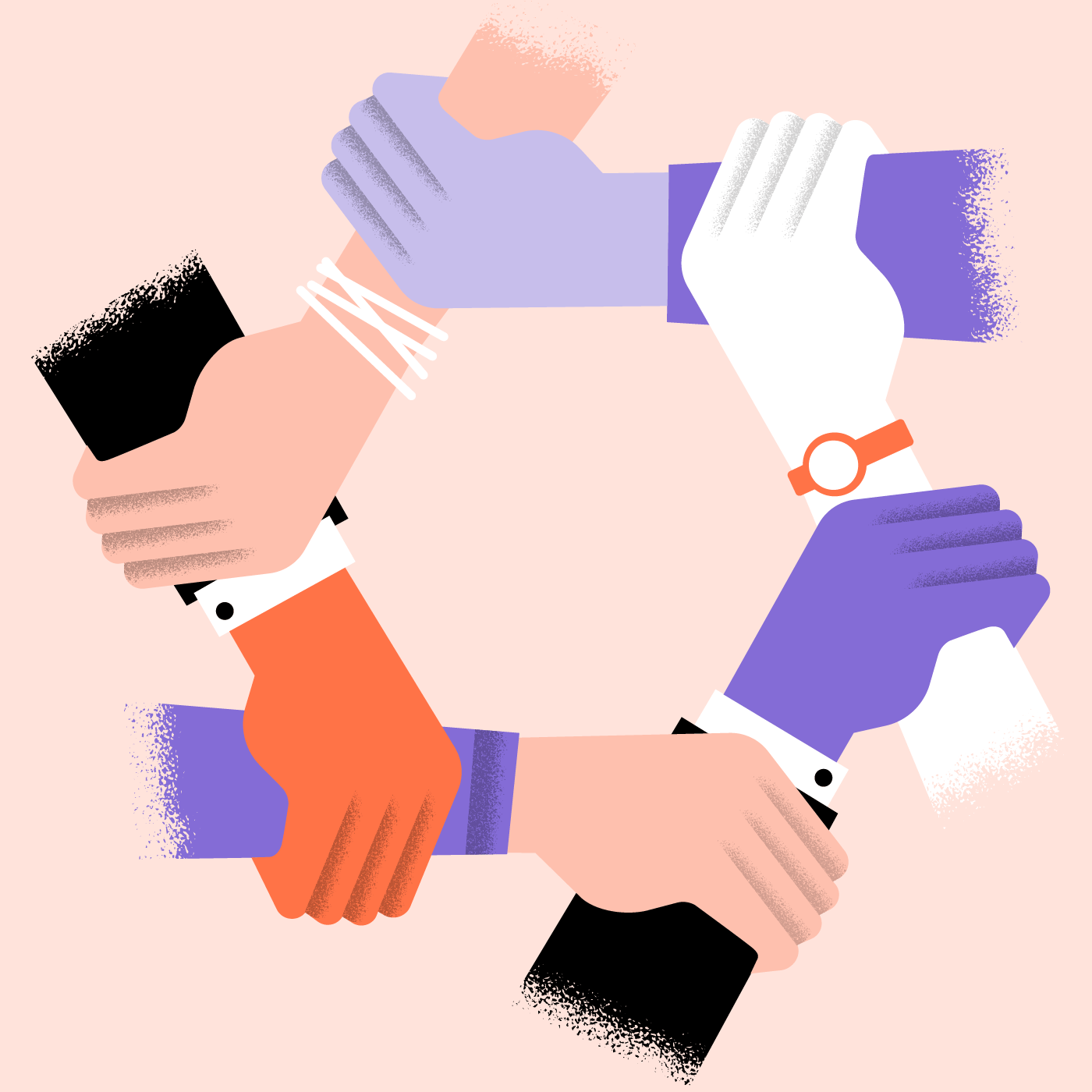 What is Integrated Financial Advice - Kearney Group Hand Photo symbolizing unity and teamwork