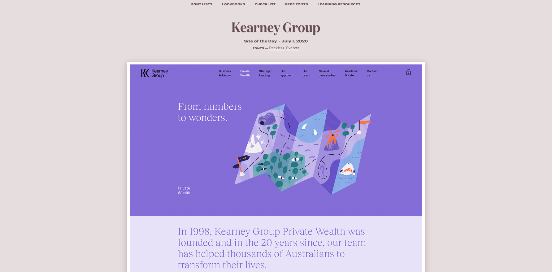 Kearney Group Typewolf Site of the Day