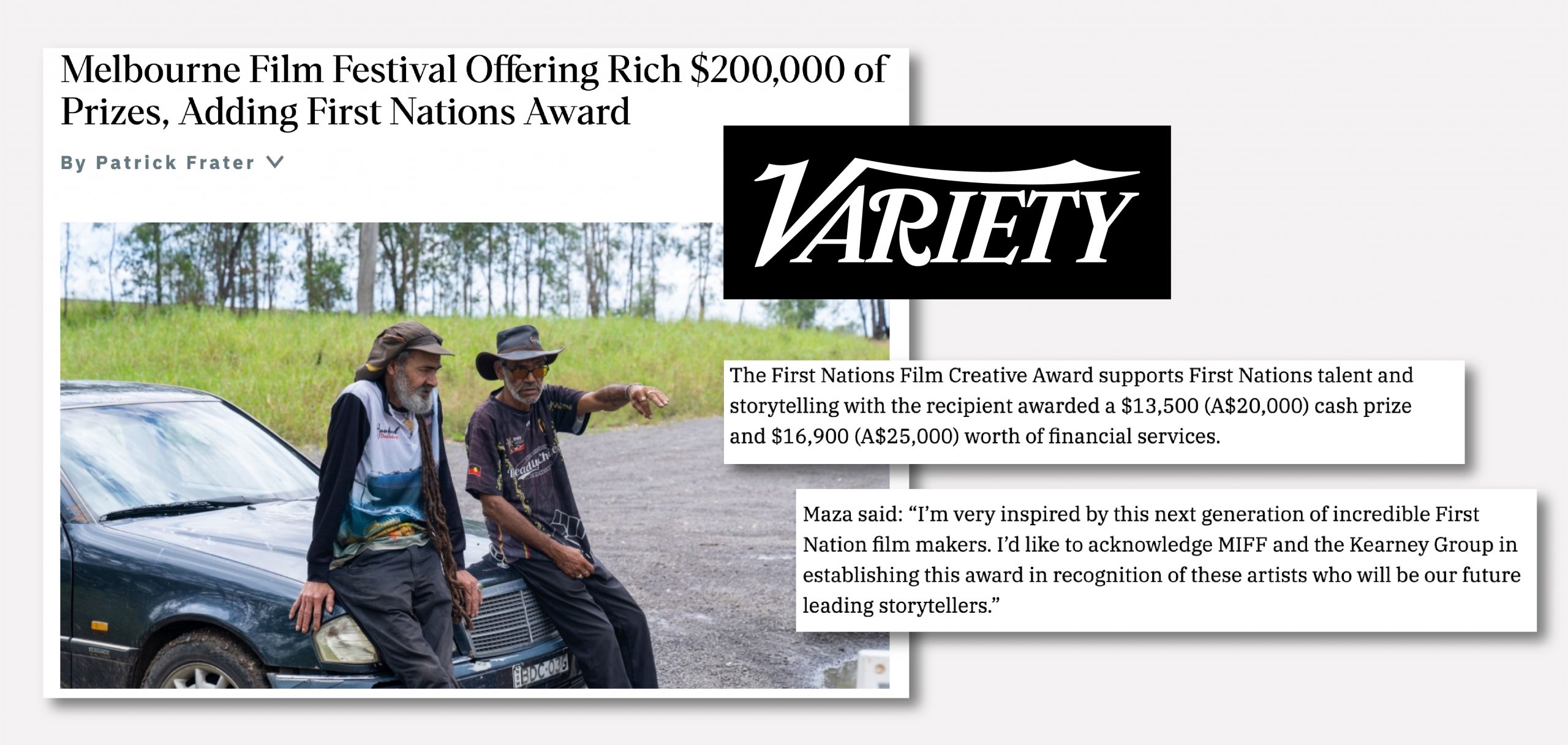 Variety features First Nations Film Creative Award